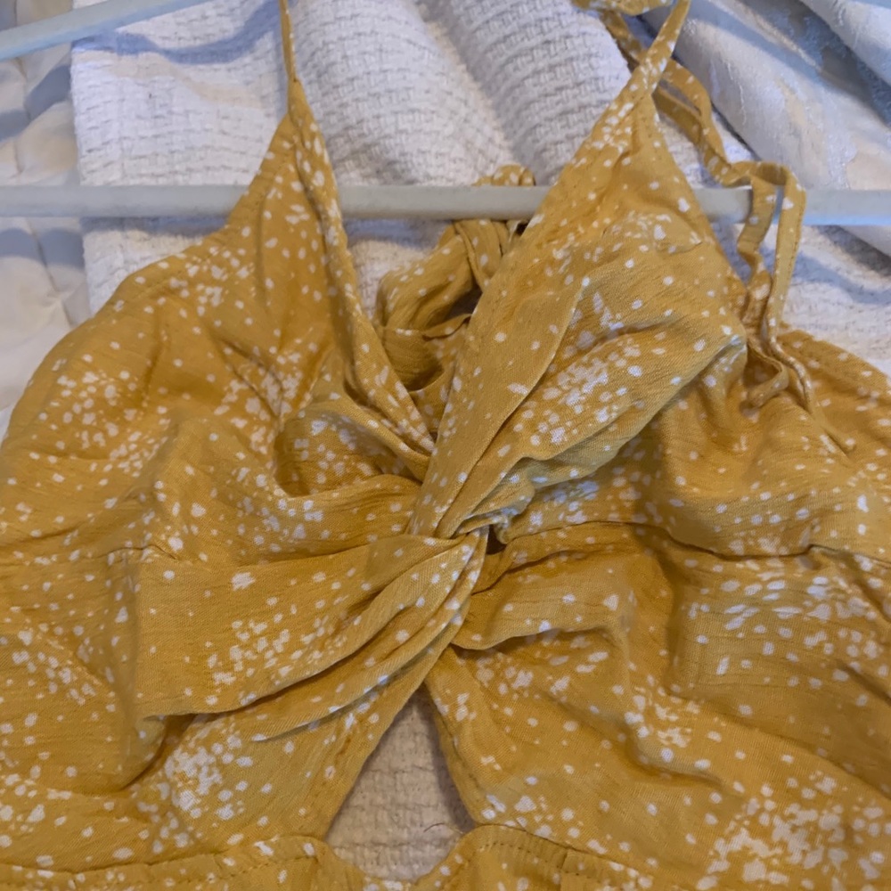 Yellow vici jumpsuit